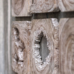 Bahati Wood Wall Decor in Whitewashed Set/9