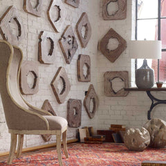 Bahati Wood Wall Decor in Whitewashed Set/9