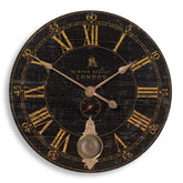 Bond Street 30" Black Wall Clock