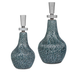Almera Dark Teal Bottles Set/2