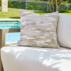 Abstract Waves Outdoor Pillow