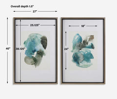 Blueprints Watercolor Prints Set Of 2