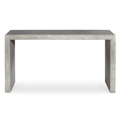 Aerina Aged Gray Console Table