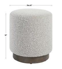 Avila Light Gray Ottoman