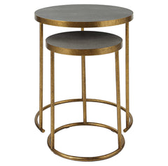 Aragon Brass Nesting Tables Set/2