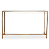 Affinity White Marble Console Table