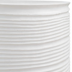 Borderline White Drum Table