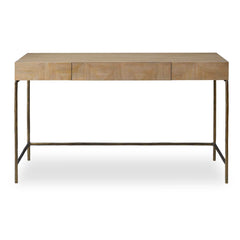 Aristotle Natural Wood Modern Desk