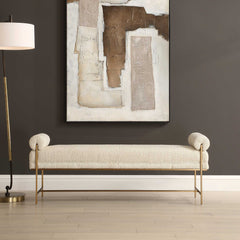 Bolster Pearl White Bench