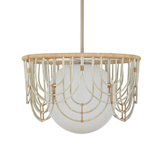 Arches 1 Light Rattan Pendant