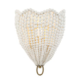 Biddeford 1 Light White Beaded Sconce