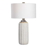Azariah White Crackle Table Lamp