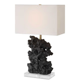 Basalt Black Stone Table Lamp