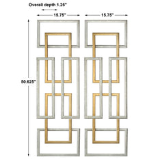 Aerin Geometric Wall Decor Set/2