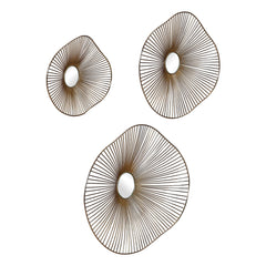 Avarie Gold Metal Wall Decor Set/3
