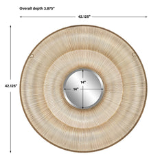 Bauble Round Gold Mirror
