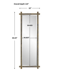 Abanu Ribbed Gold Dressing Mirror