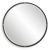 Bonded Round Black Mirror