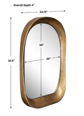 Bradano Brass Arch Mirror