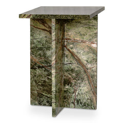 Blair Accent Table Rainforest Green Marble