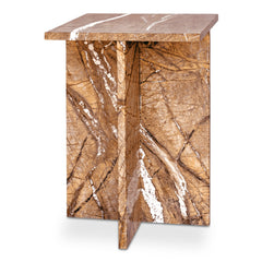 Blair Accent Table Golden Forest Marble