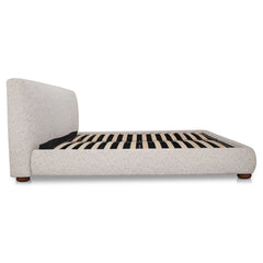 Beau Queen Storage Bed Speckled Light Grey