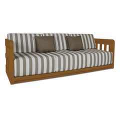 Adelaide Outdoor Sofa Brown Stripe