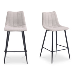 Alibi Counter Stool Beige-Set of Two