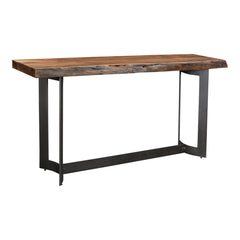 Bent Console Table Brown