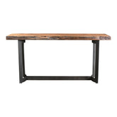 Bent Console Table Brown