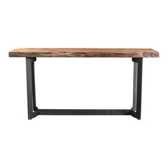 Bent Console Table Brown