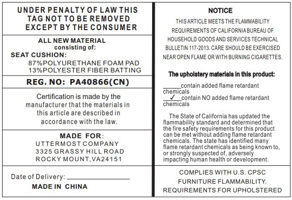 Avenham Black Framed Bench