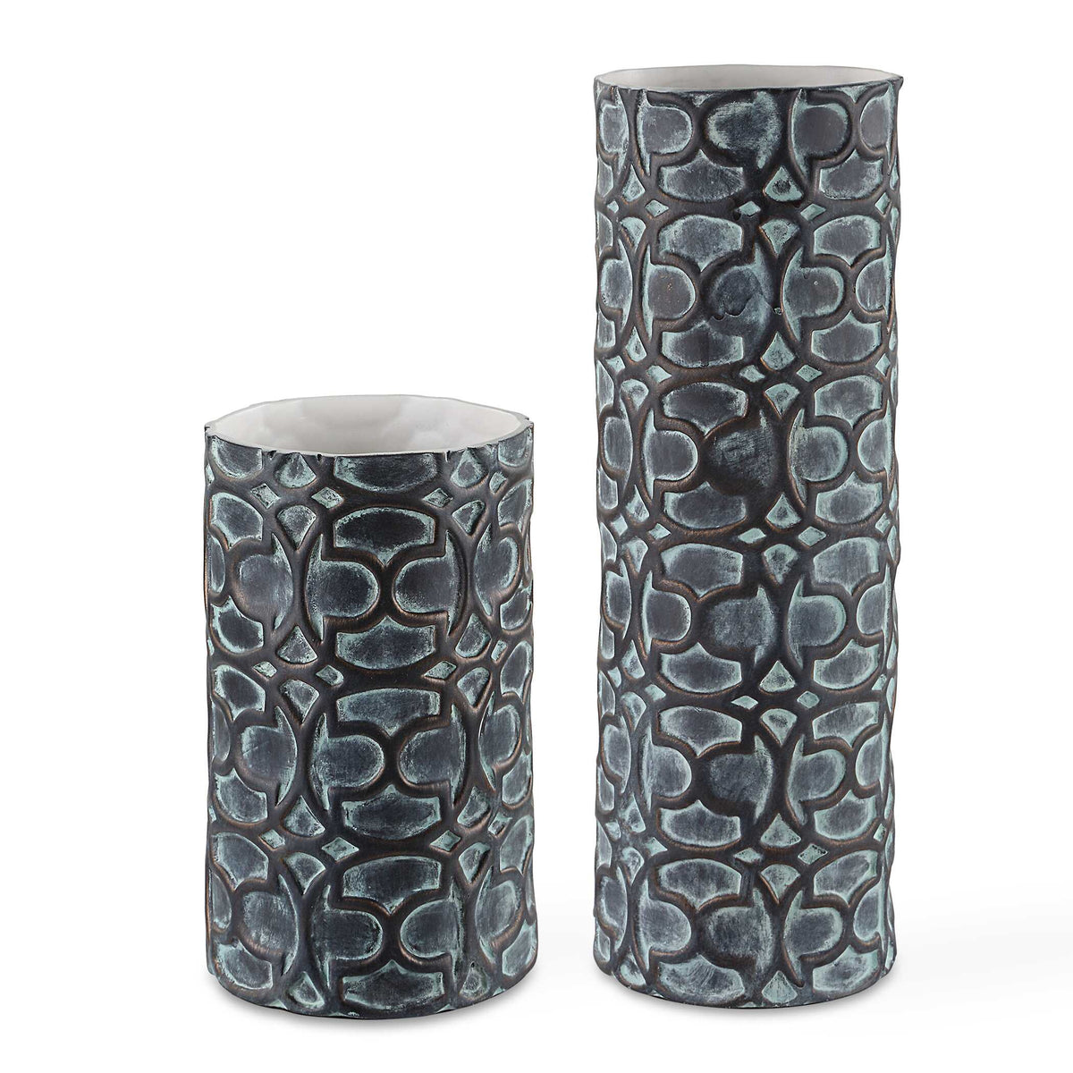Baltra Bronze Patina Vases Set/2