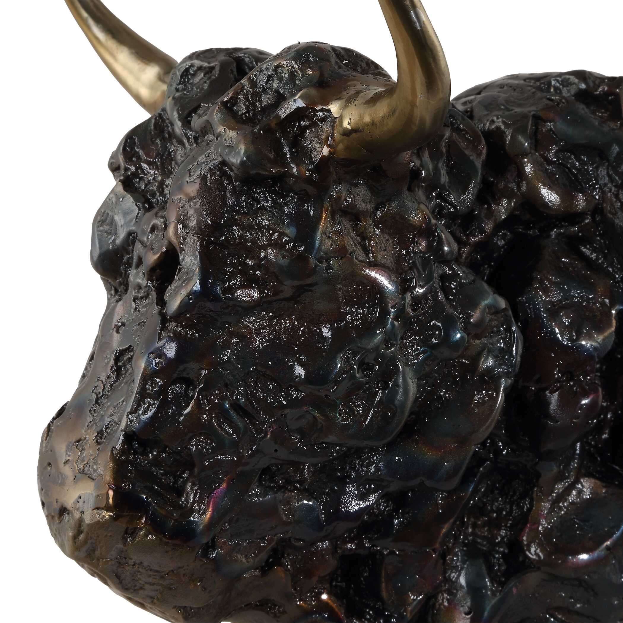 Bison Bust Bronze Sculpture