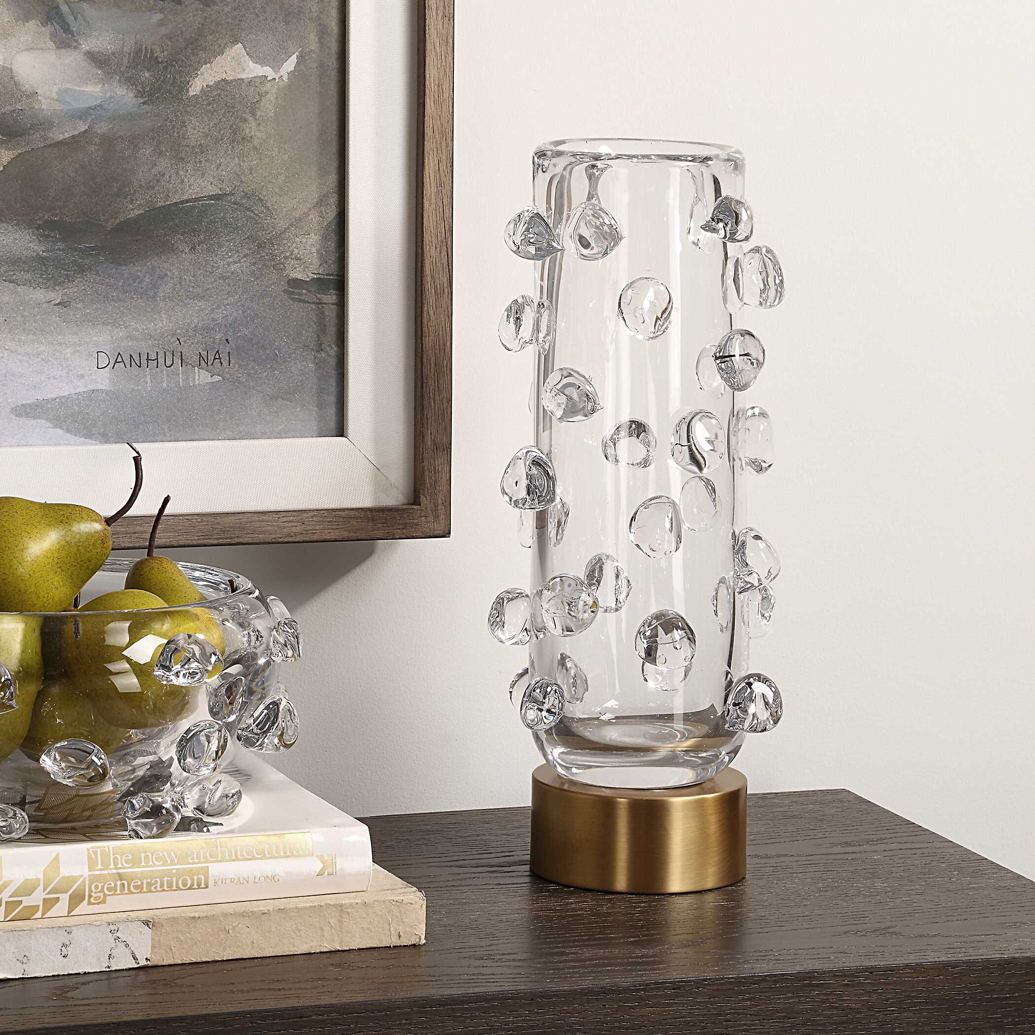 Aura Clear Glass Vase