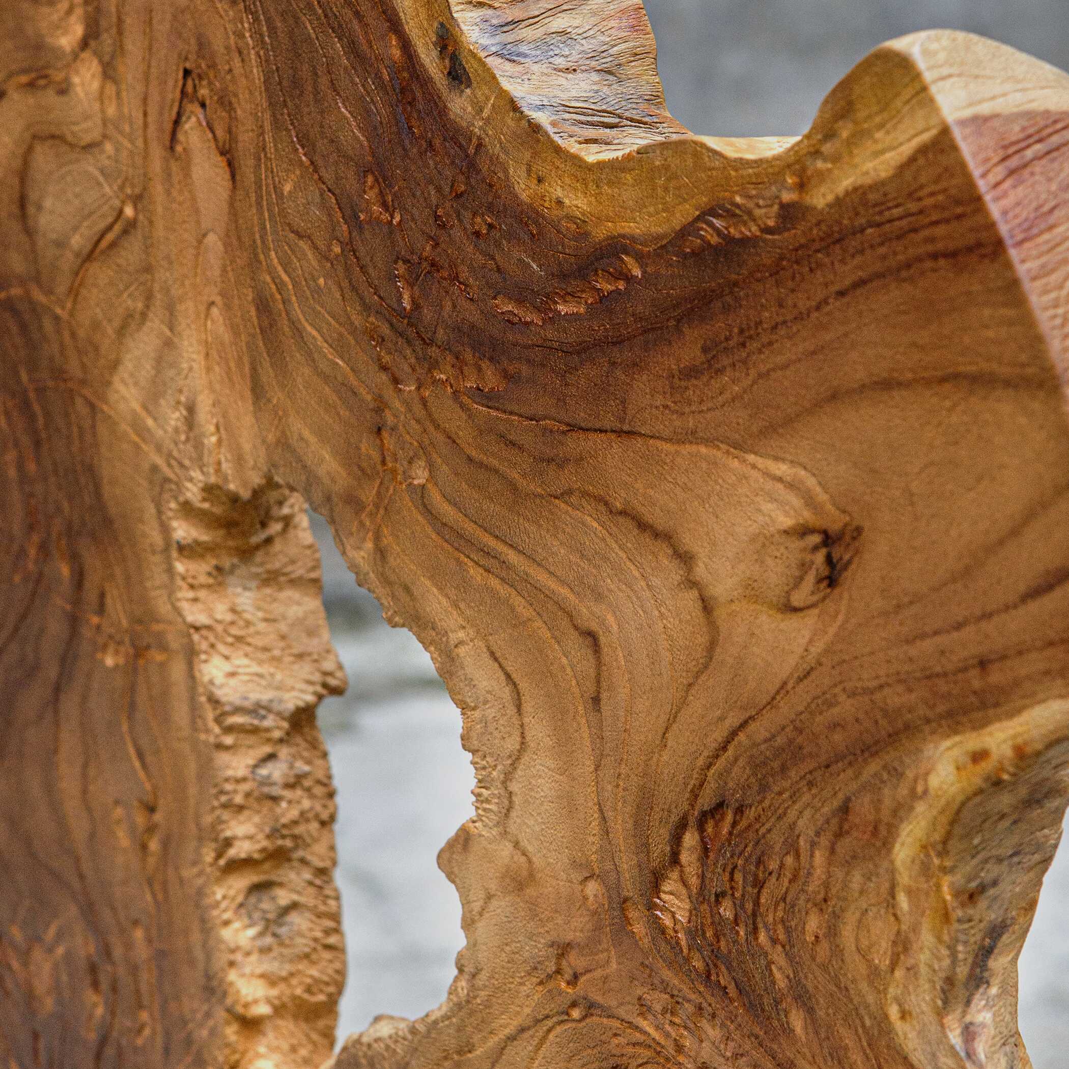 Bahati Wood Natural Sculpture