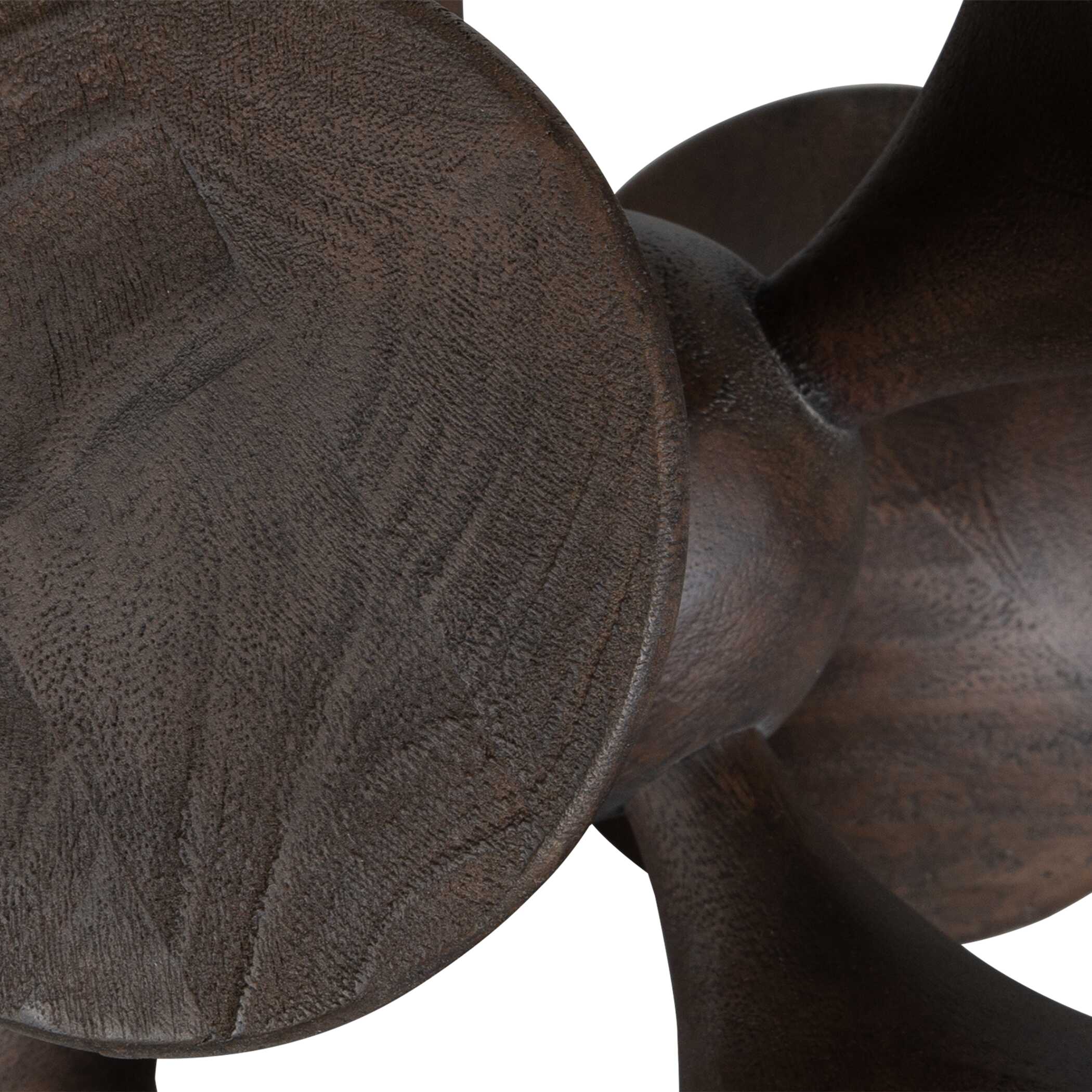 Balanced Harmony Dark Wooden Sculptures Set/2
