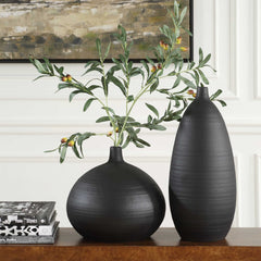 Bower Black Vases Set/2