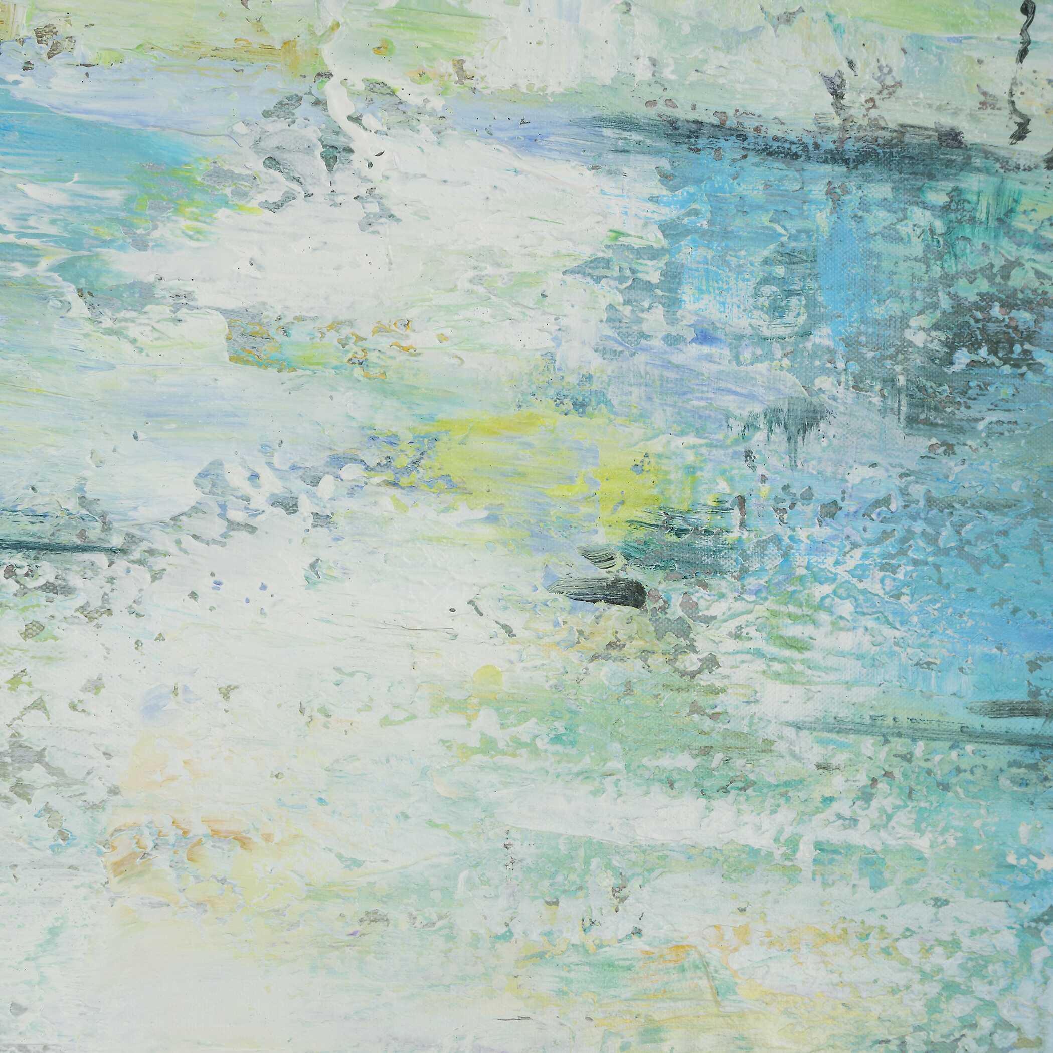Blissful Hand Painted Abstract Art