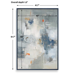 Blueprint Hand Painted Modern Art