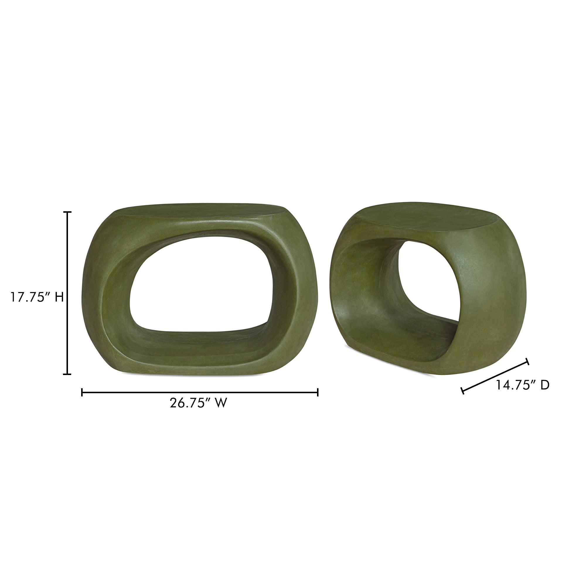 Albers Outdoor Stool Green