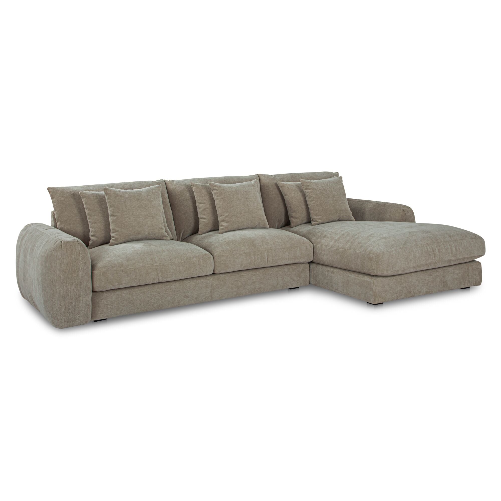 Berga Sectional Right Pebble