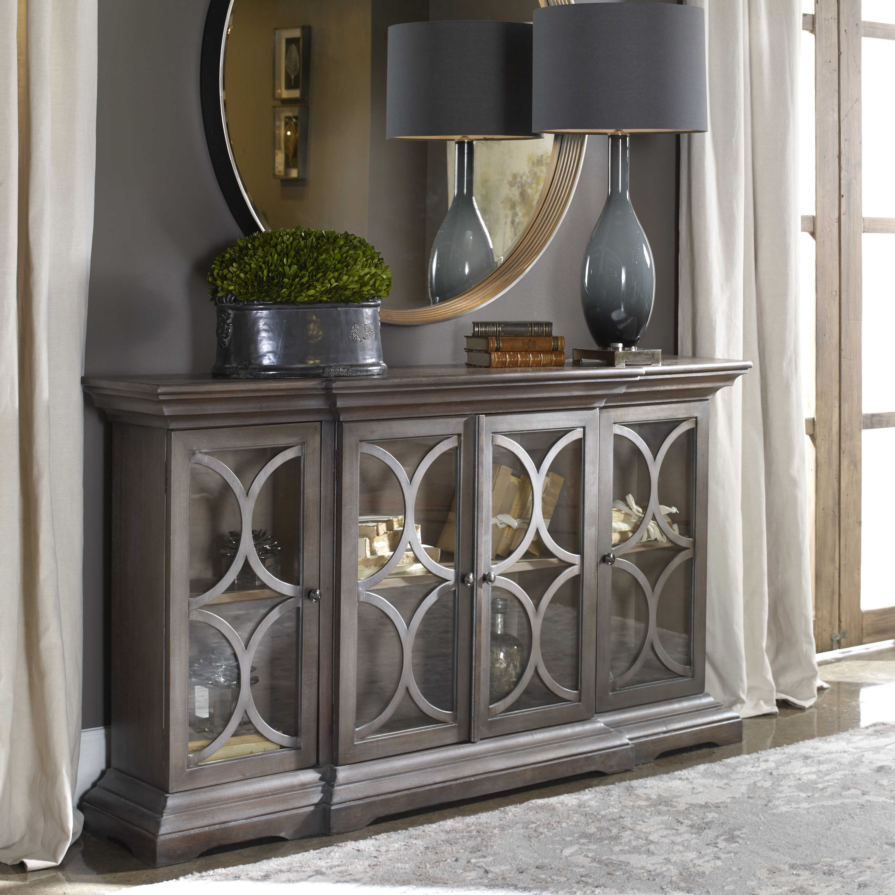 Belino Wooden 4 Door Chest