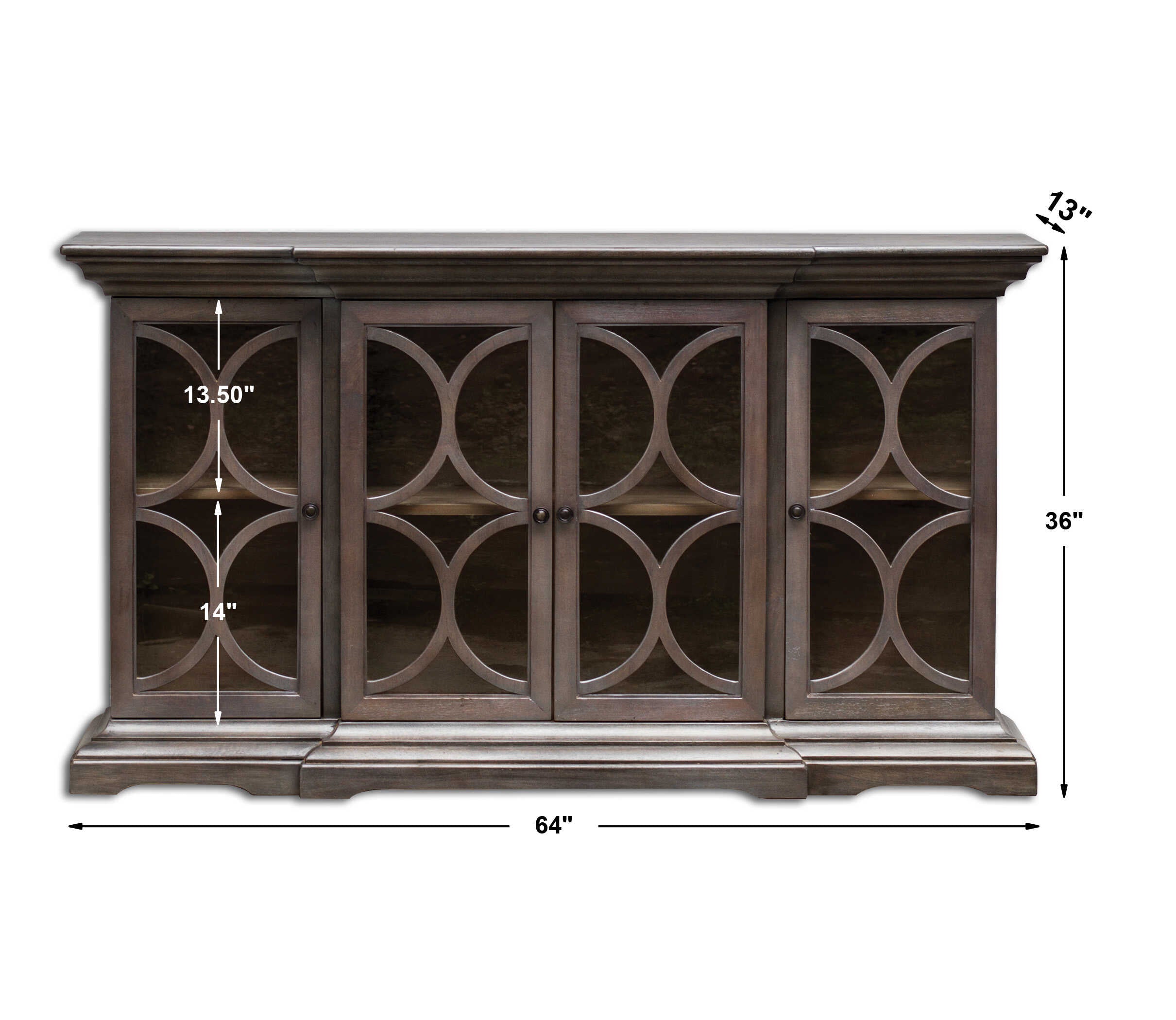 Belino Wooden 4 Door Chest