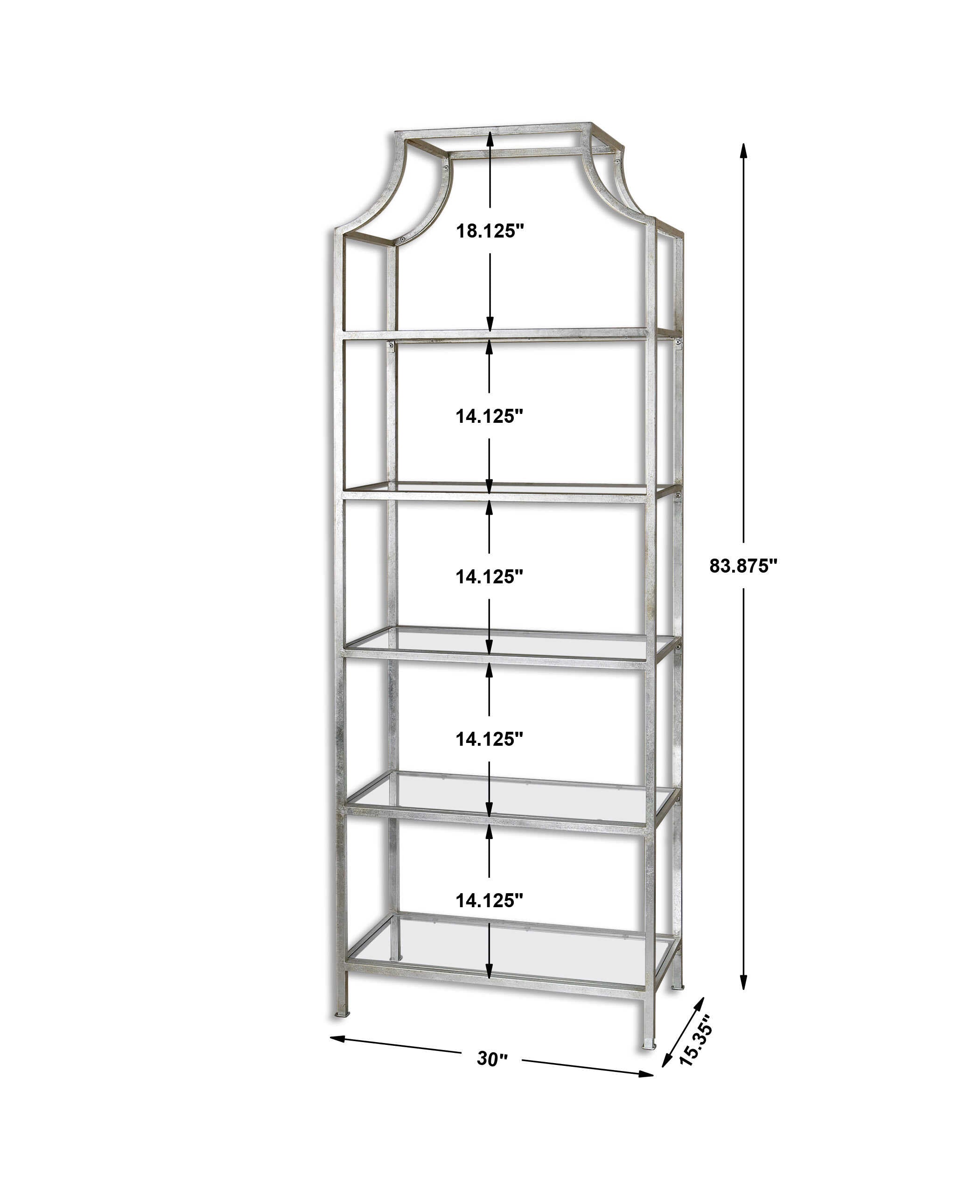 Aurelie Silver Etagere