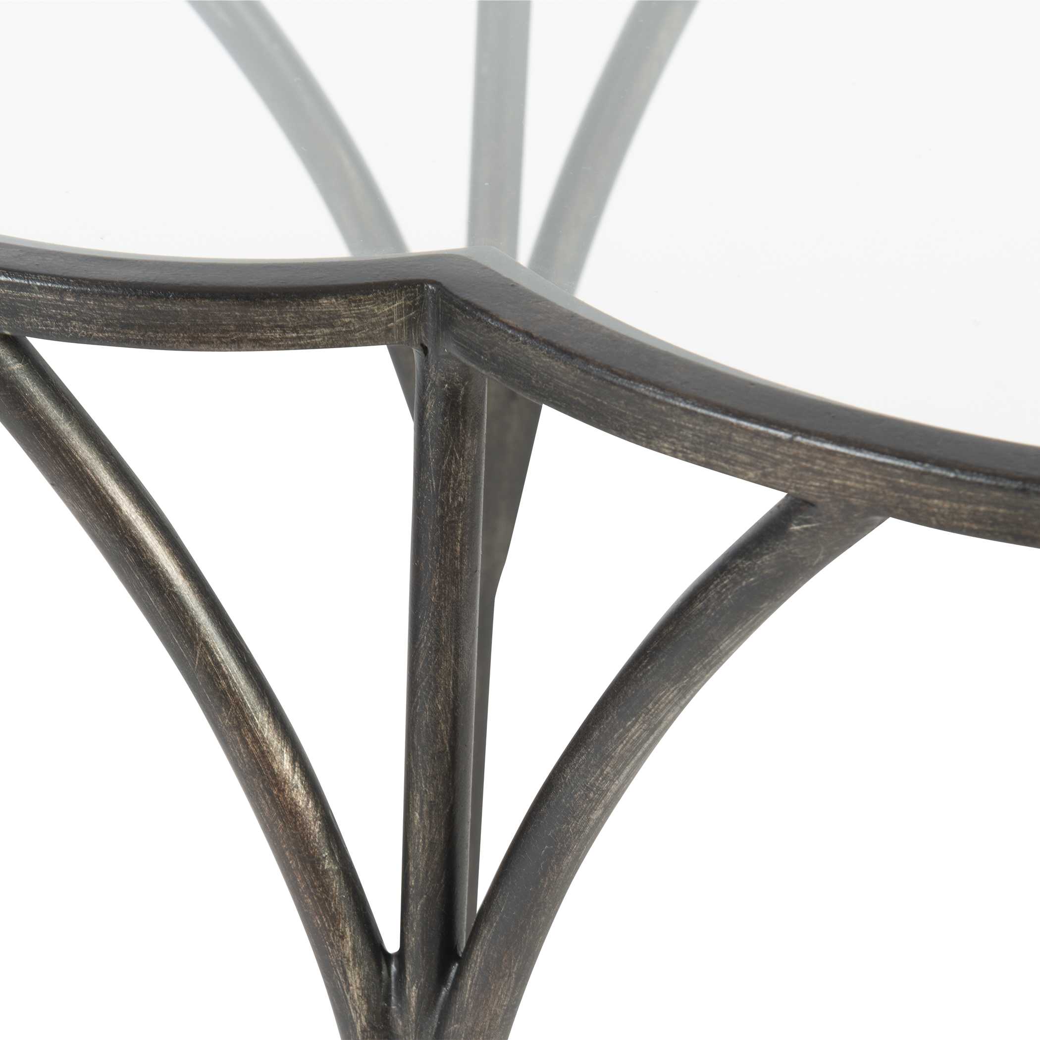 Adhira Glass Accent Table