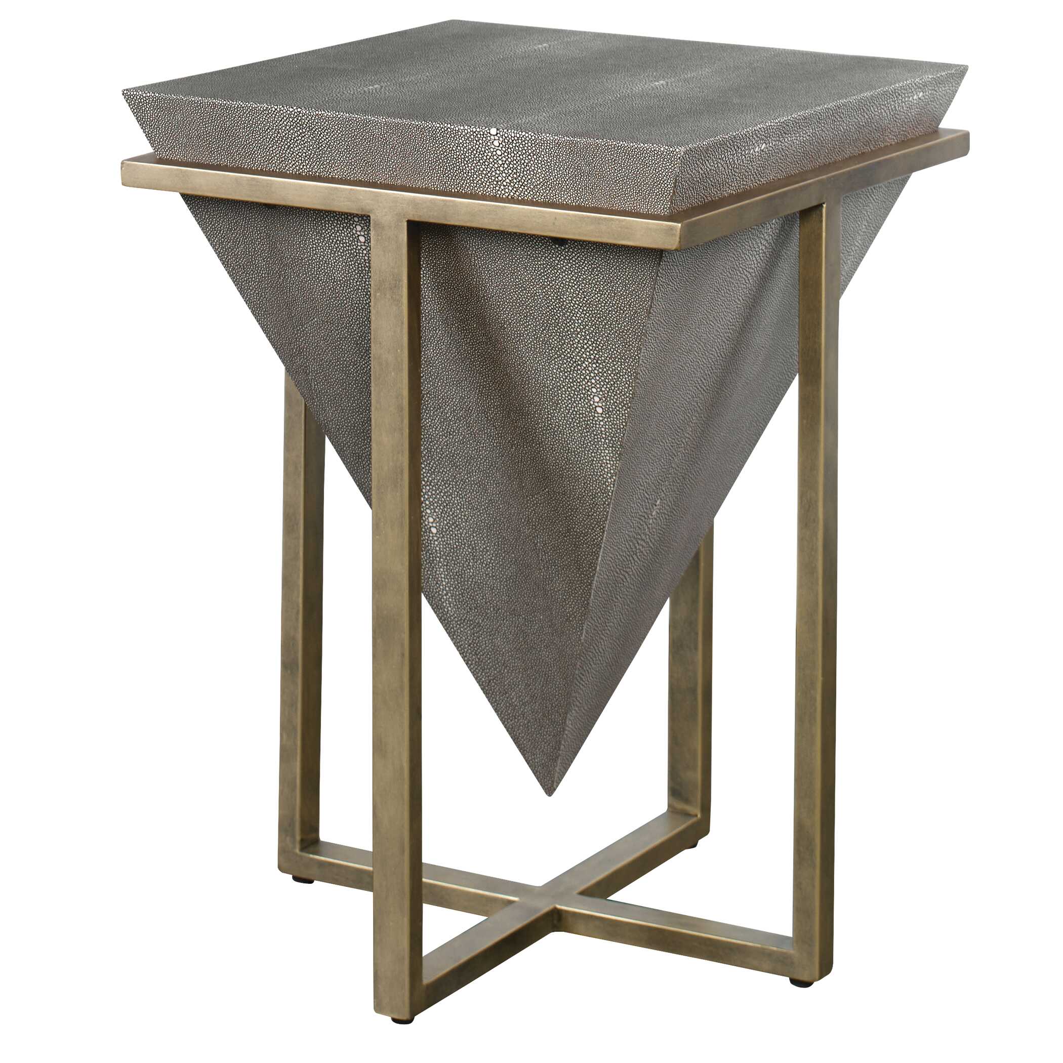 Bertrand Shagreen Accent Table