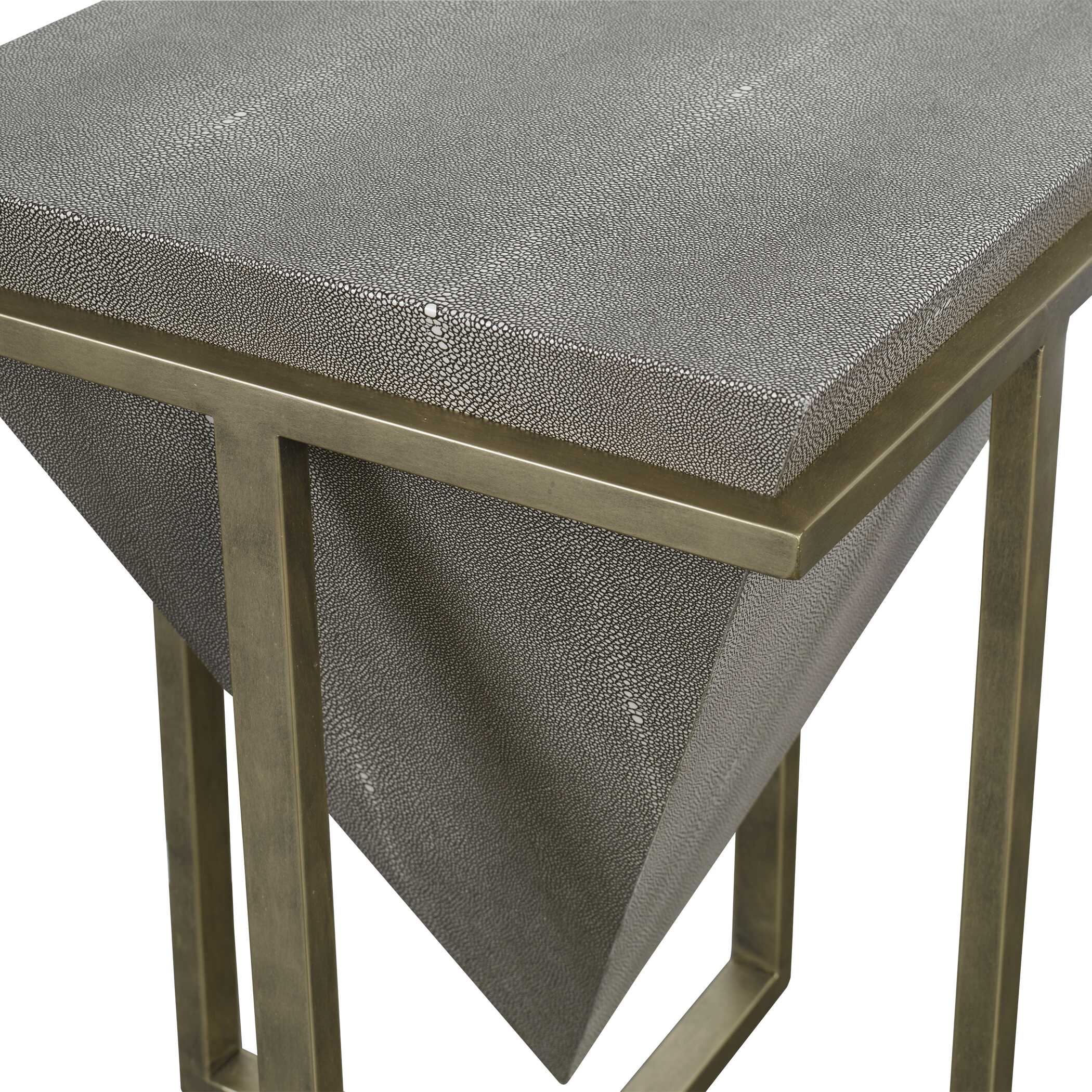 Bertrand Shagreen Accent Table