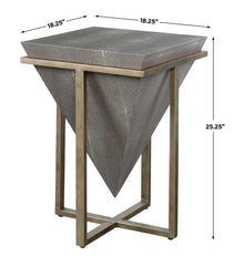 Bertrand Shagreen Accent Table