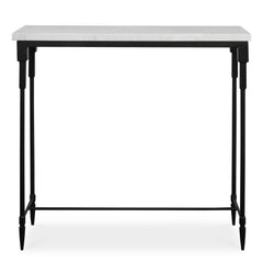 Bourges White Marble Console Table